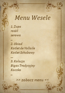 zobacz przykładowe menu
